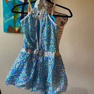 Girls ice skating show costume